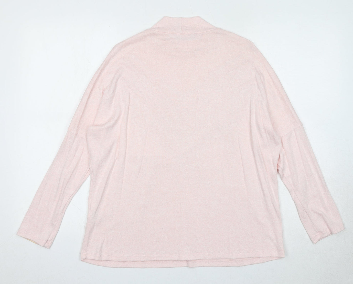 Select Womens Pink Round Neck Viscose Pullover Jumper Size M