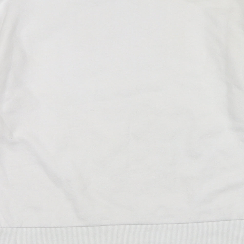 Disney Womens White Cotton Pullover Sweatshirt Size 6 Pullover - Size 6-8, Mickey Mouse