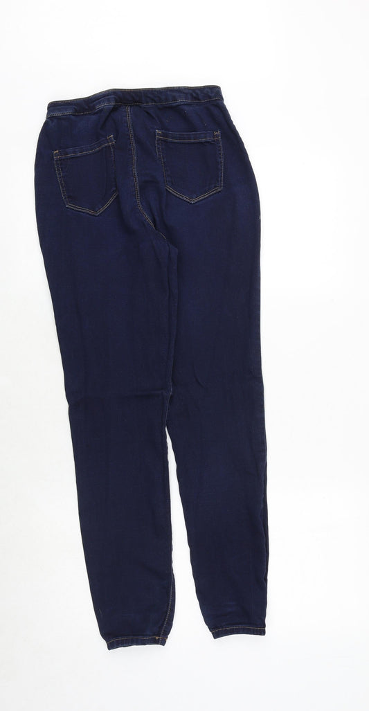 Blue Spice Womens Blue Cotton Tapered Jeans Size 26 in Regular Zip