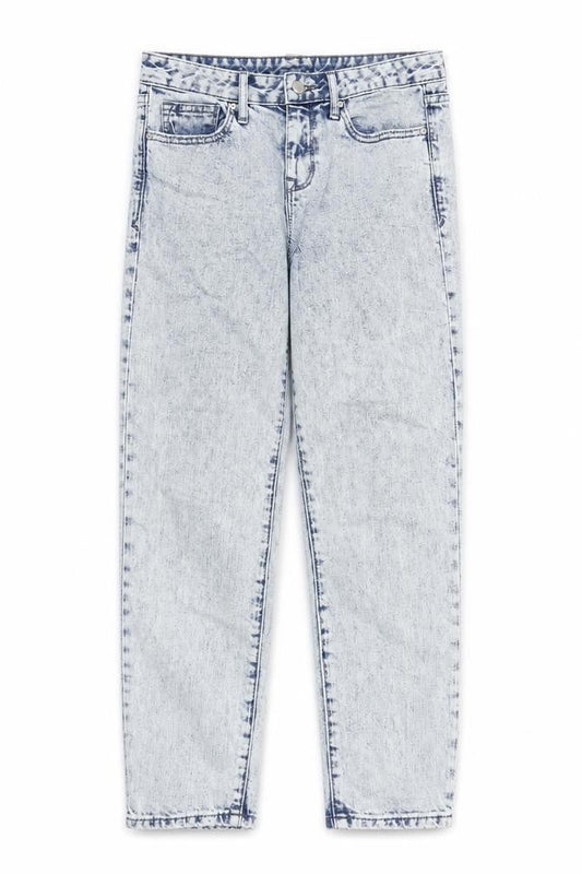 Gap Womens Blue Cotton Straight Jeans Size 32 in Regular Zip