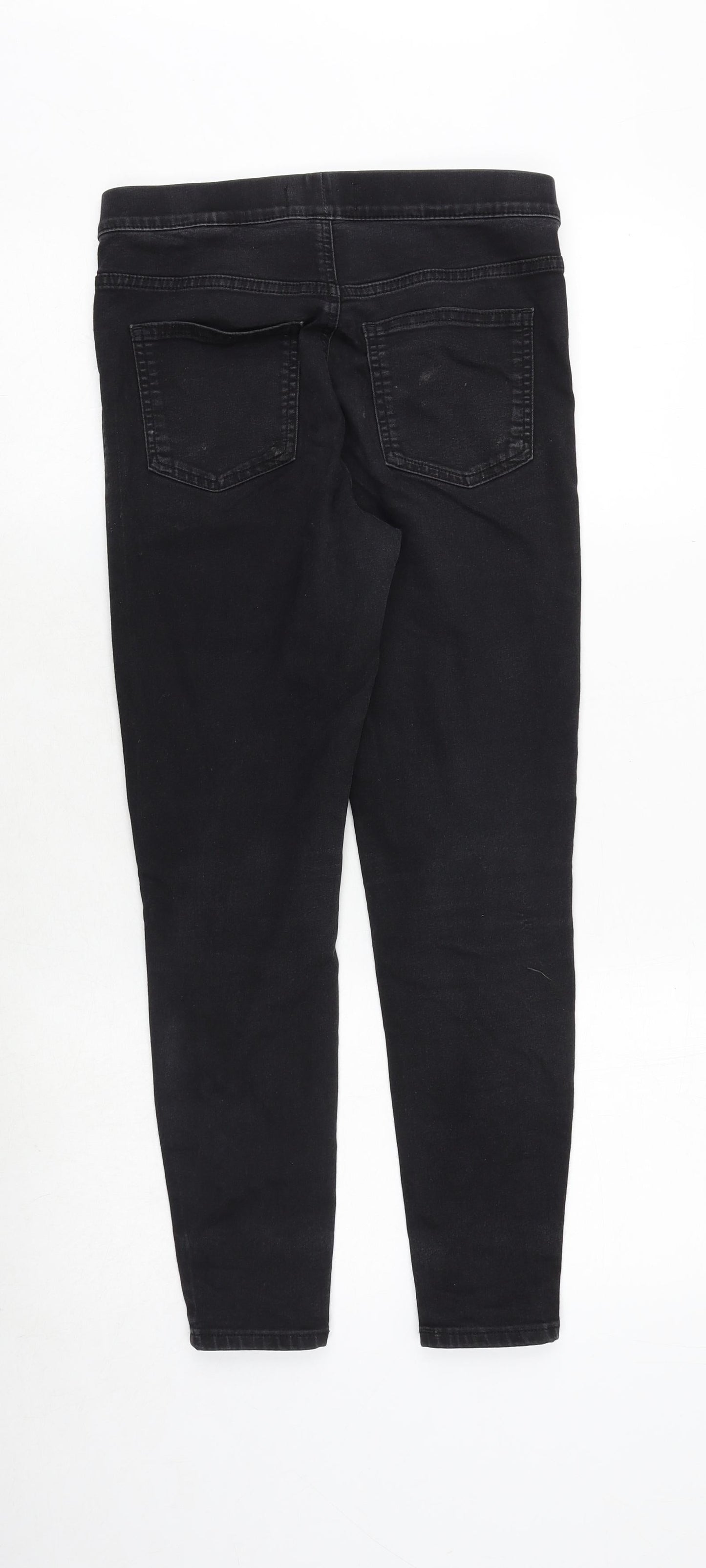 Marks and Spencer Womens Black Cotton Jegging Jeans Size 10 Regular