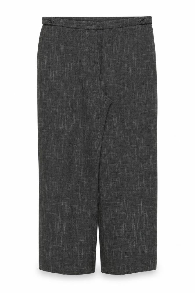 Marks and Spencer Womens Grey Polyester Trousers Size 39 in Regular Zip