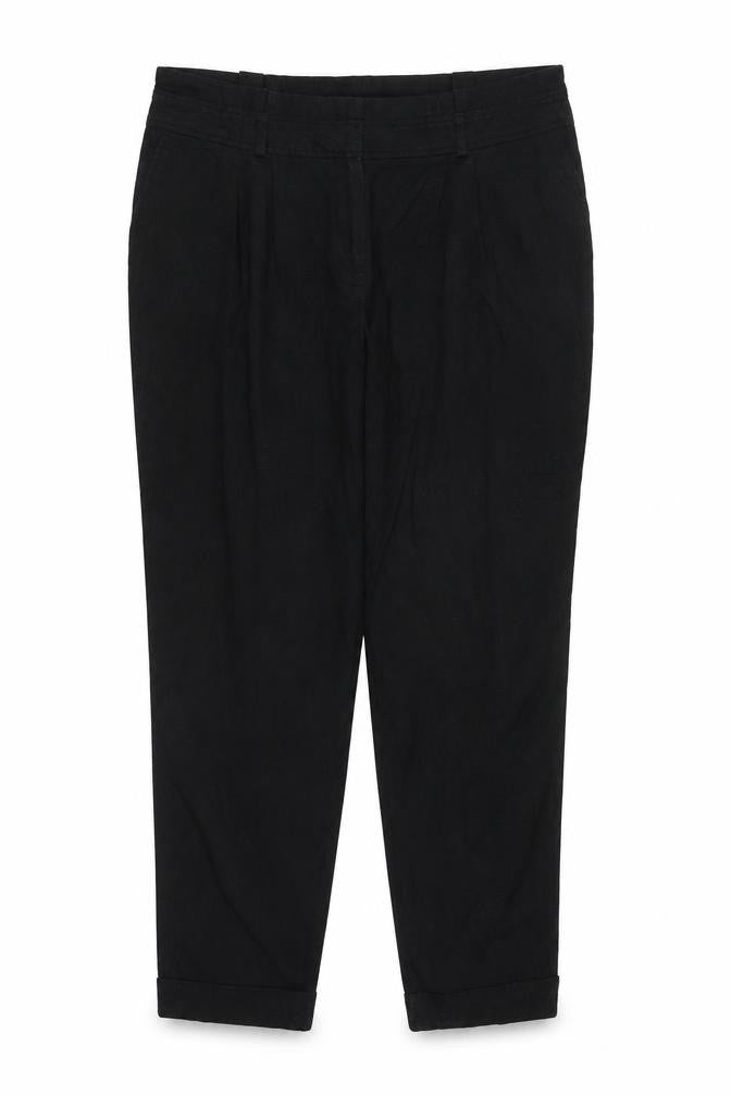 Dorothy Perkins Womens Black Polyester Trousers Size 14 Regular Zip