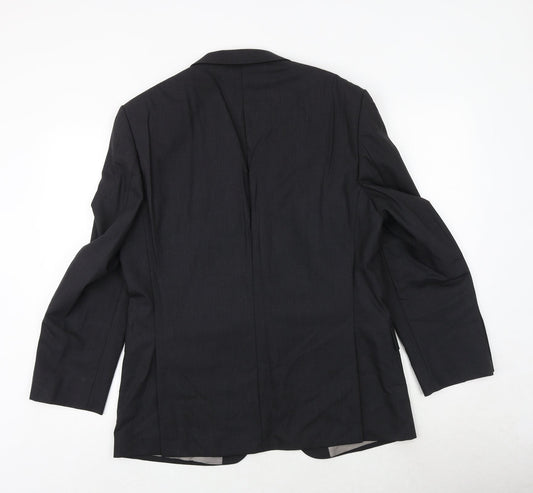 Marks and Spencer Mens Grey Wool Jacket Suit Jacket Size 40 Regular