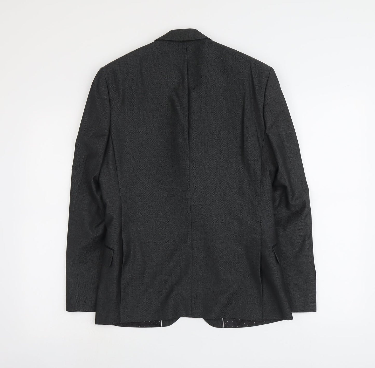 Imehaus Mens Grey Polyester Jacket Suit Jacket Size S Regular