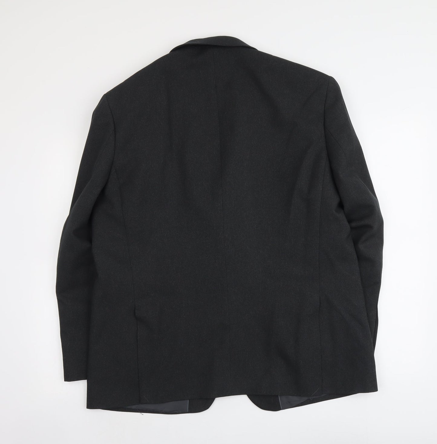 Greenwoods Mens Grey Polyester Jacket Suit Jacket Size L Regular