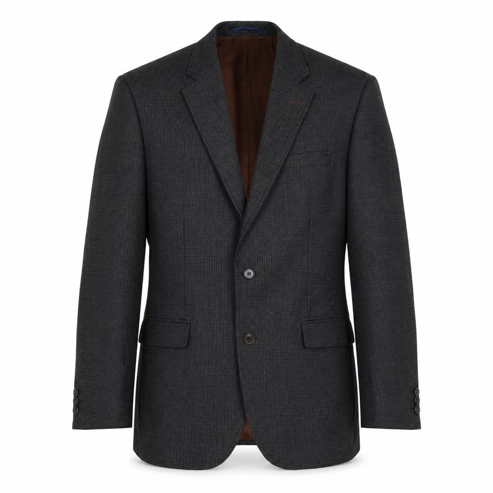 Marks and Spencer Mens Grey Geometric Wool Jacket Suit Jacket Size M Regular