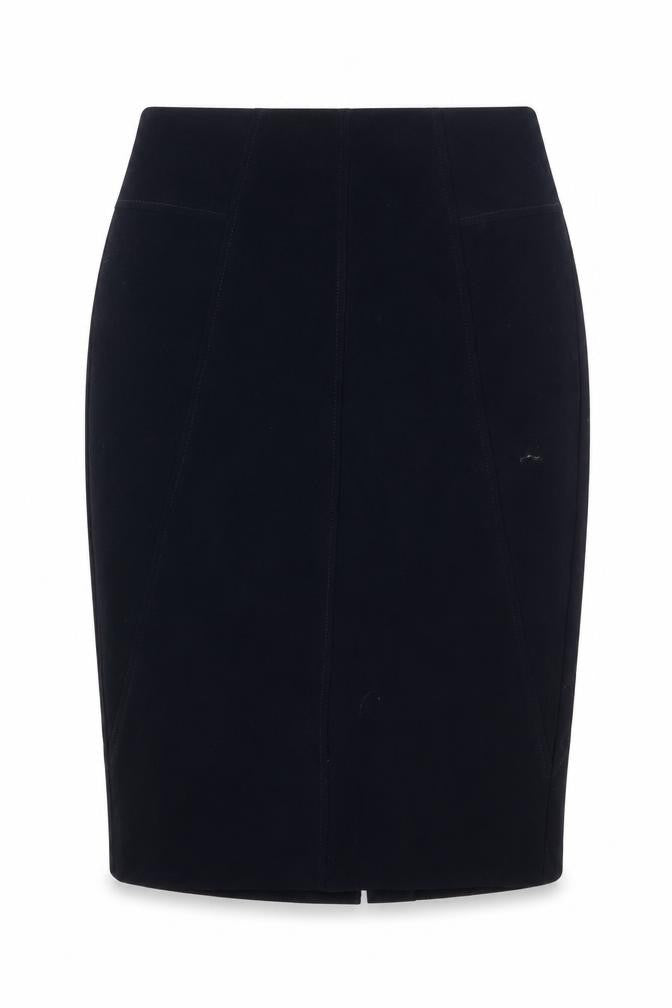 Marks and Spencer Womens Blue Polyester A-Line Skirt Size 8 Zip