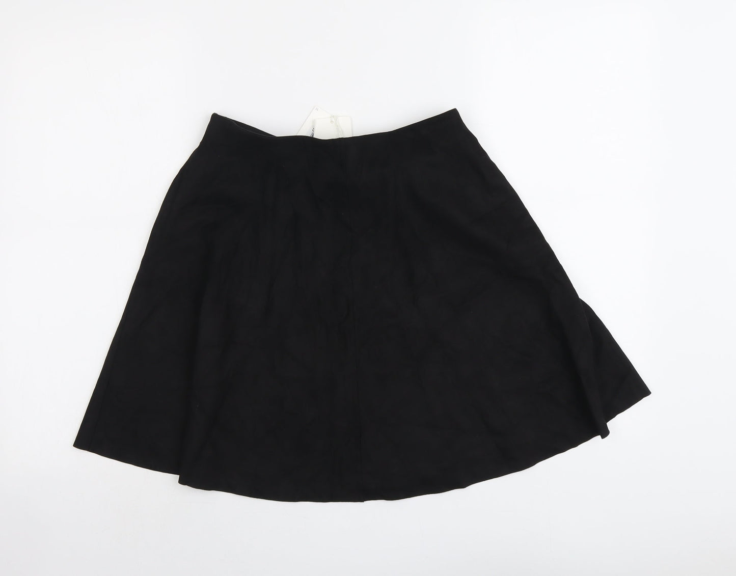 VILA Womens Black Polyester Swing Skirt Size S
