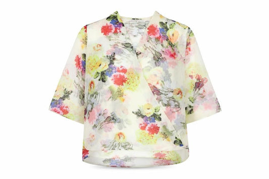 Womens UK Size 12 AX Paris Yellow Polyester Blouse