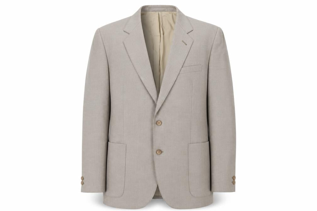 Burton Mens Grey Polyester Jacket Suit Jacket Size 40 Regular
