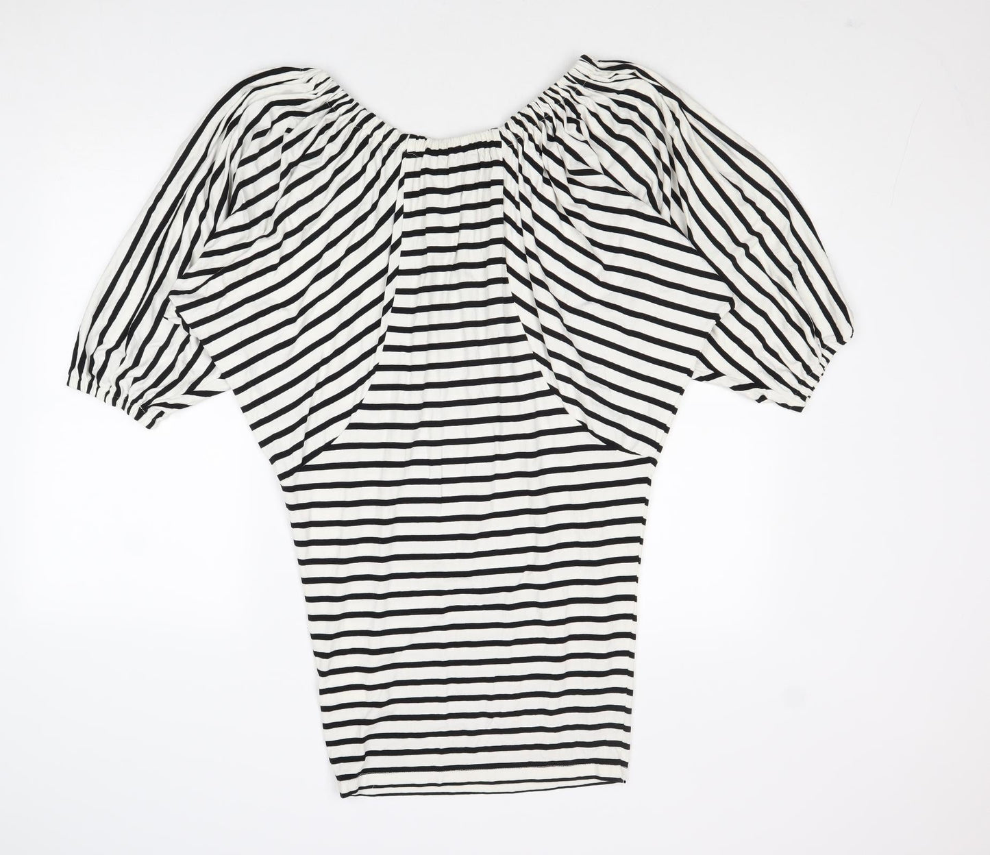 Boii Womens Multicoloured Striped Viscose A-Line Size S Round Neck Pullover