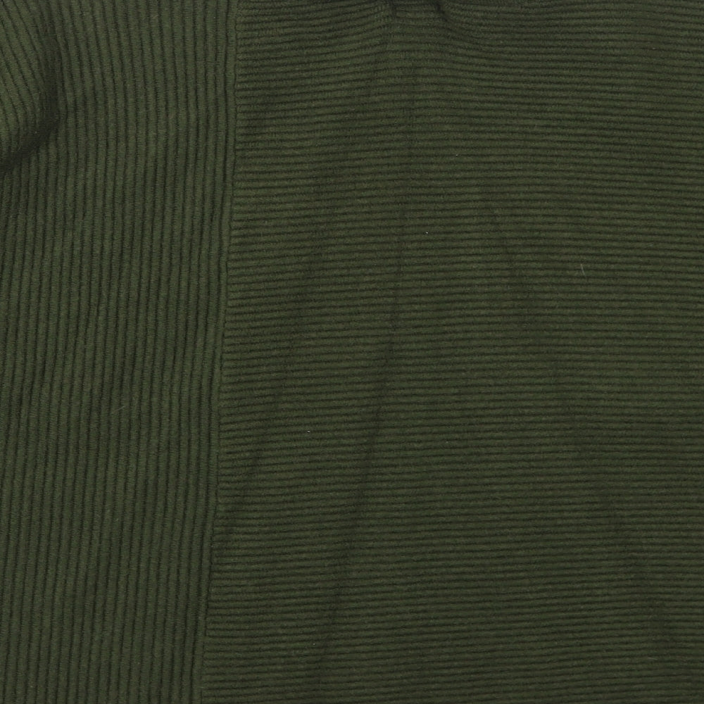 River Island Womens Green Round Neck Viscose Pullover Jumper Size M