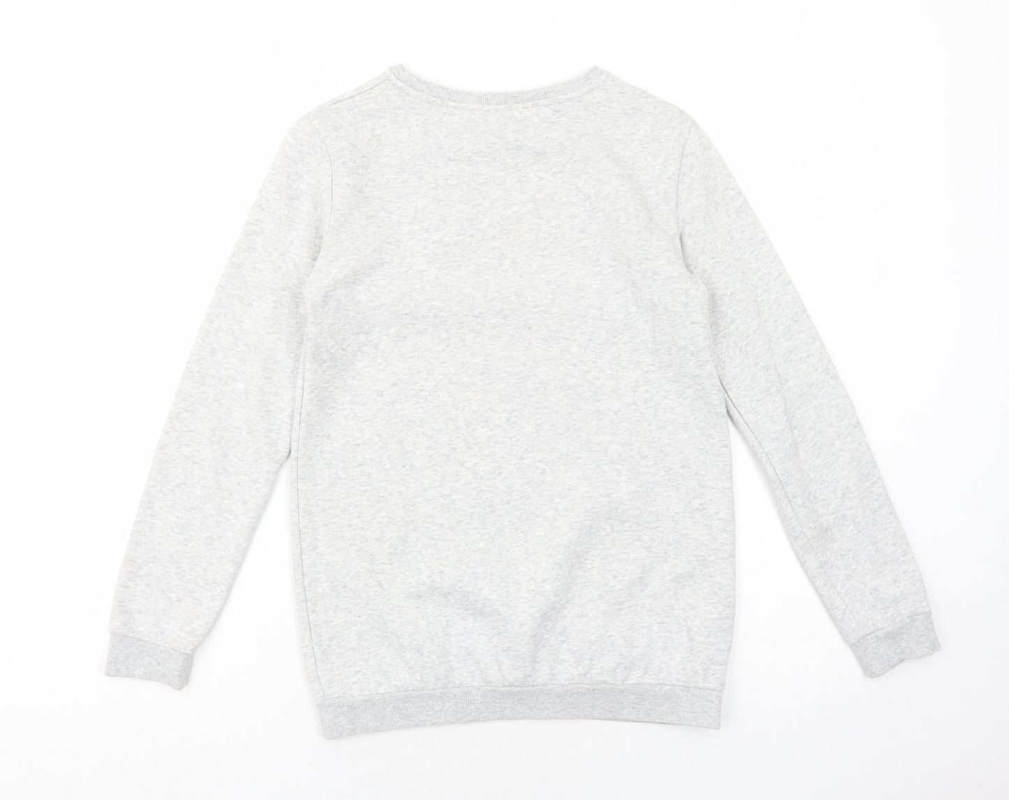 H&M Girls Grey Cotton Pullover Sweatshirt Size 12-13 Years Pullover - In Your Dreams