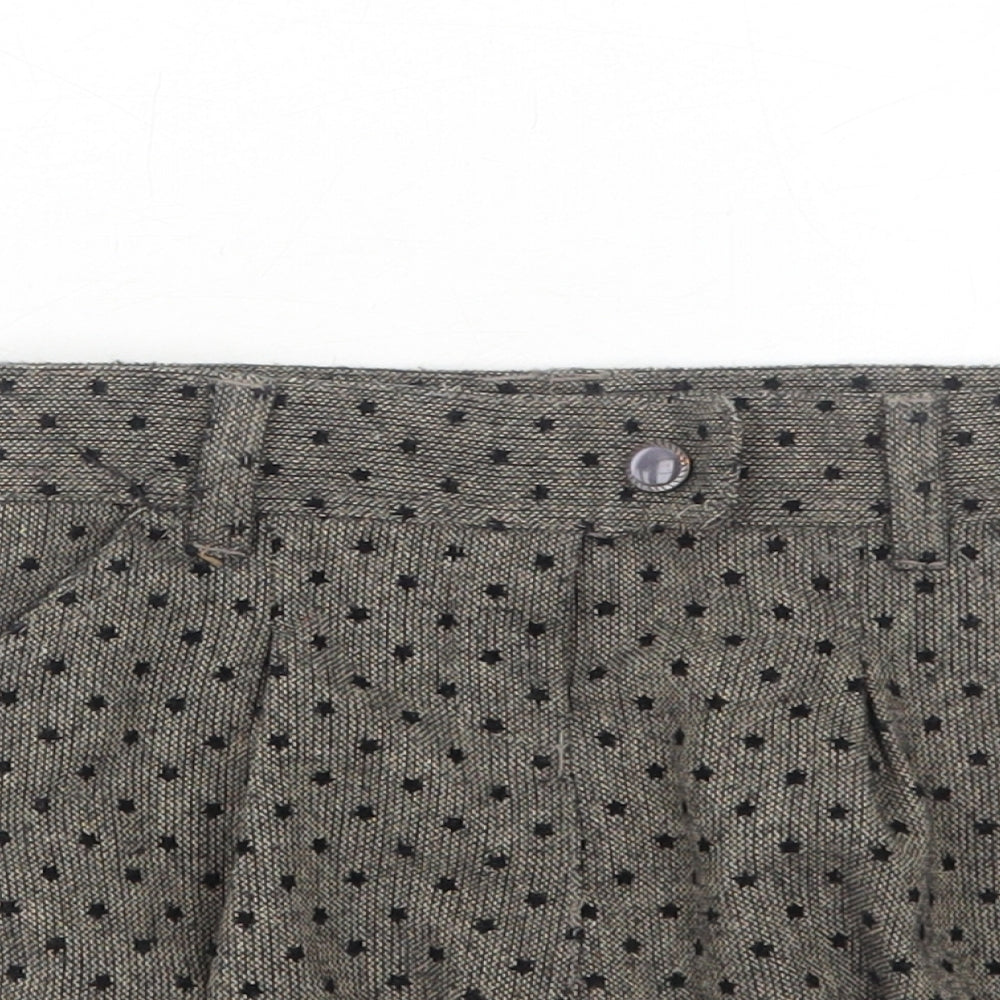 Tape a aloeil Girls Brown Polka Dot Polyester Bandage Skirt Size 5 Years Regular Zip