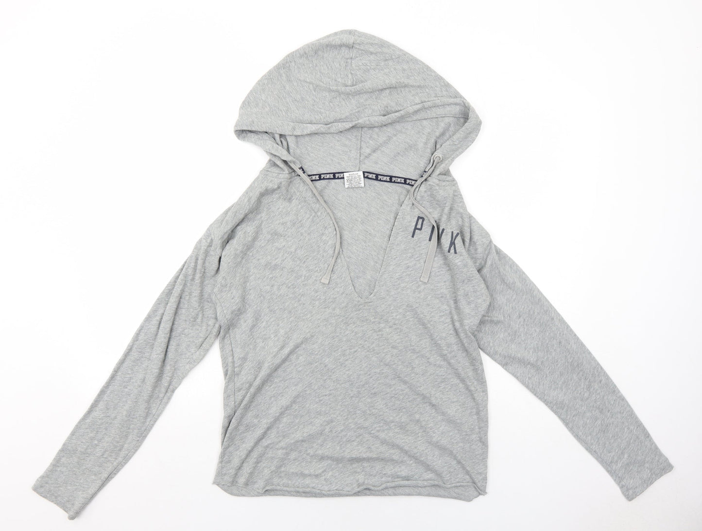 PINK Womens Grey Cotton Pullover Hoodie Size XS Pullover - New York Yankees
