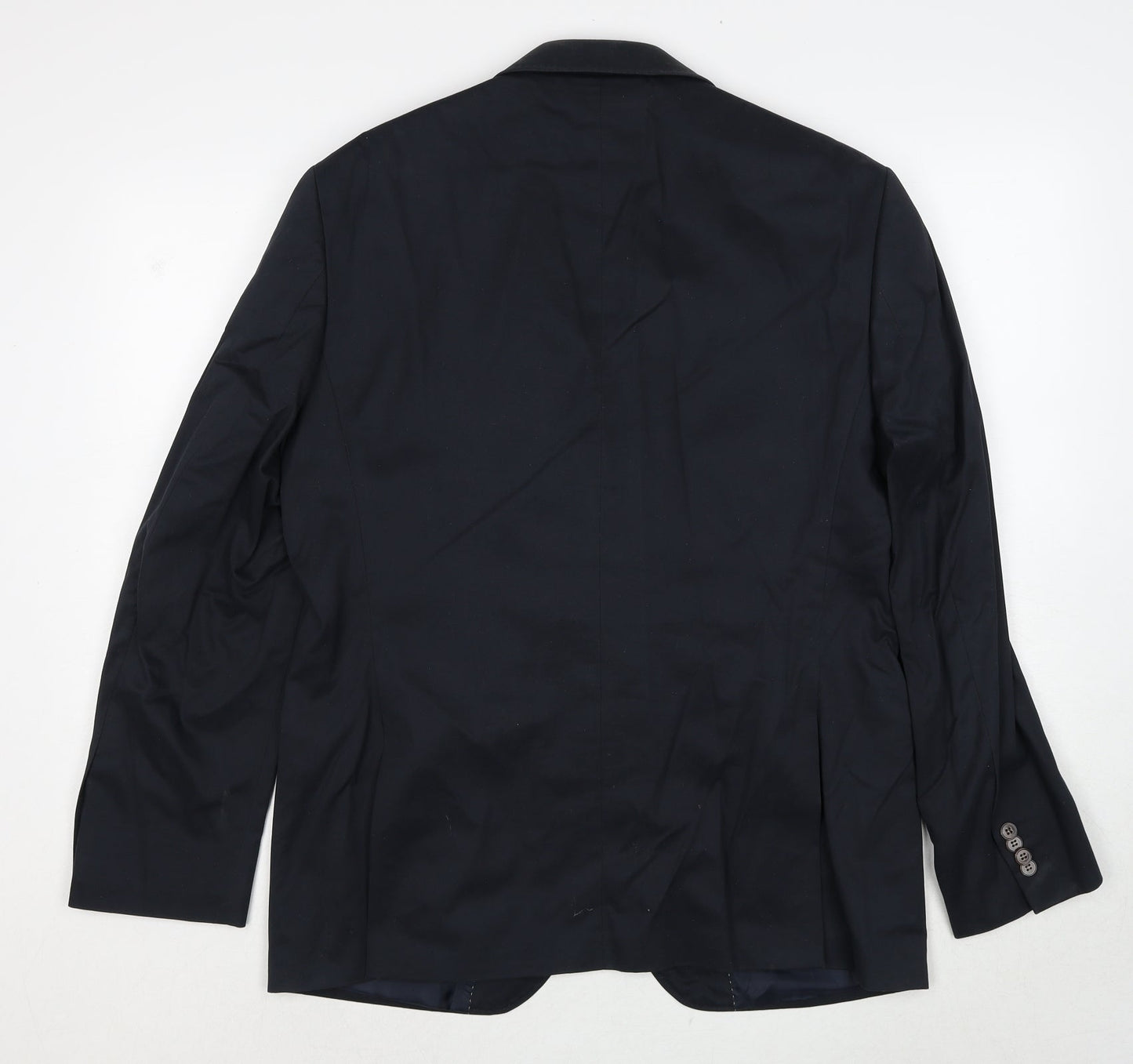 Marks and Spencer Mens Blue Viscose Jacket Suit Jacket Size 42 Regular