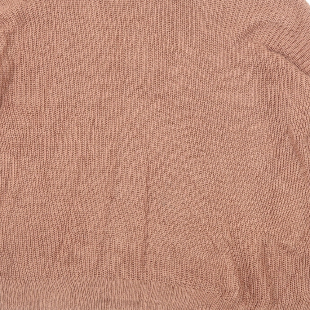 FOREVER 21 Womens Brown Round Neck Acrylic Pullover Jumper Size M