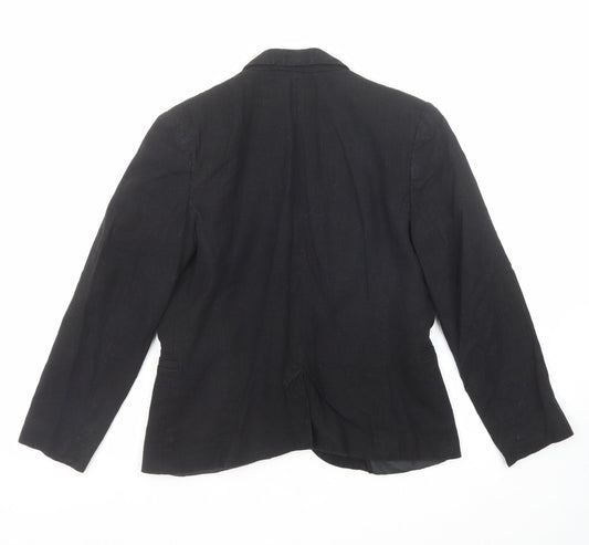 ASOS Womens Black Jacket Blazer Size 10 Button