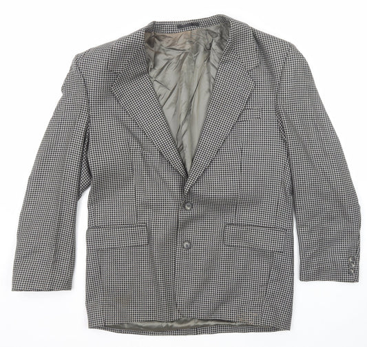 Ciro Citterio Mens Black Wool Jacket Suit Jacket Size 40 Regular