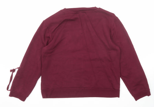 Marks and Spencer Womens Purple Viscose Pullover Sweatshirt Size 14 Pullover