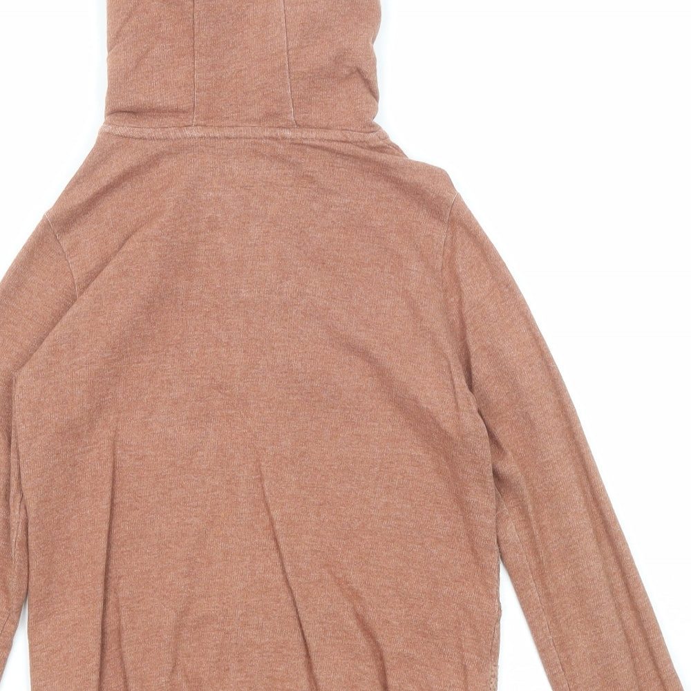 NEXT Boys Brown Cotton Full Zip Hoodie Size 6 Years Zip