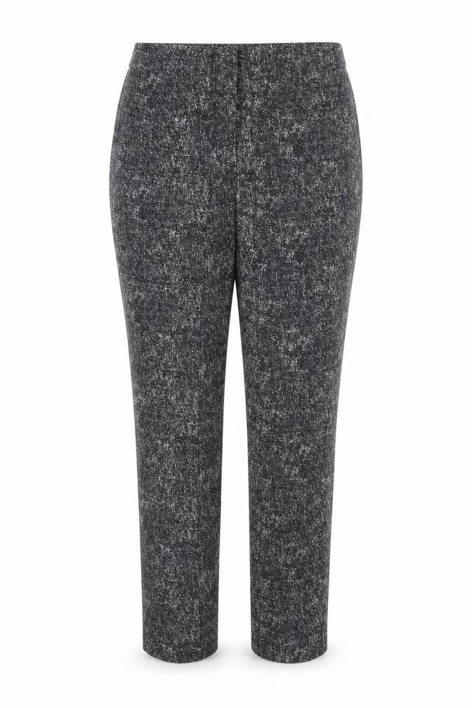 Marks and Spencer Womens Black Cotton Trousers Size 10 Regular Zip