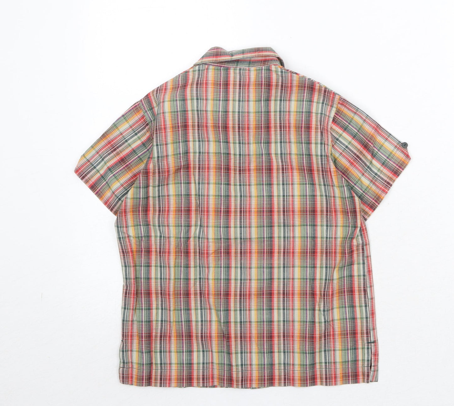 Adams Boys Multicoloured Plaid 100% Cotton Basic Button-Up Size 4 Years Collared Button