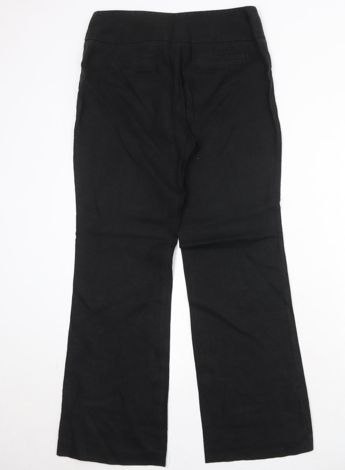 Planet Womens Black Polyester Trousers Size 30 in Regular Zip