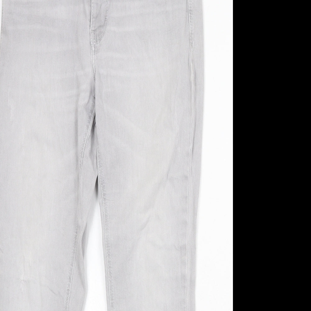 Dream Jeans Womens Grey Cotton Skinny Jeans Size 27 in Regular Zip