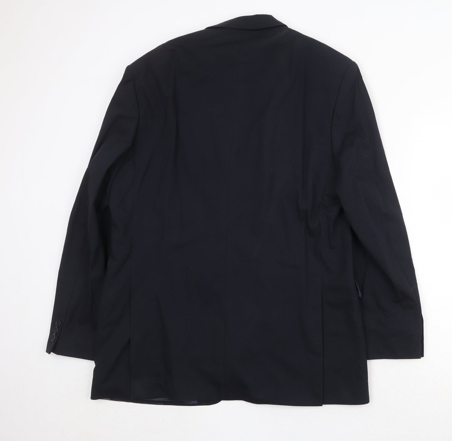 Marks and Spencer Mens Blue Wool Jacket Suit Jacket Size 42 Regular