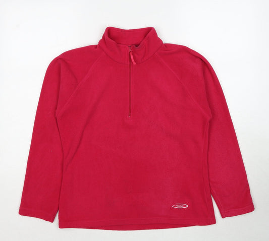 Mountain Life Womens Pink Polyester Pullover Sweatshirt Size 10 Pullover