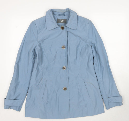 BHS Womens Blue Jacket Size 10 Zip