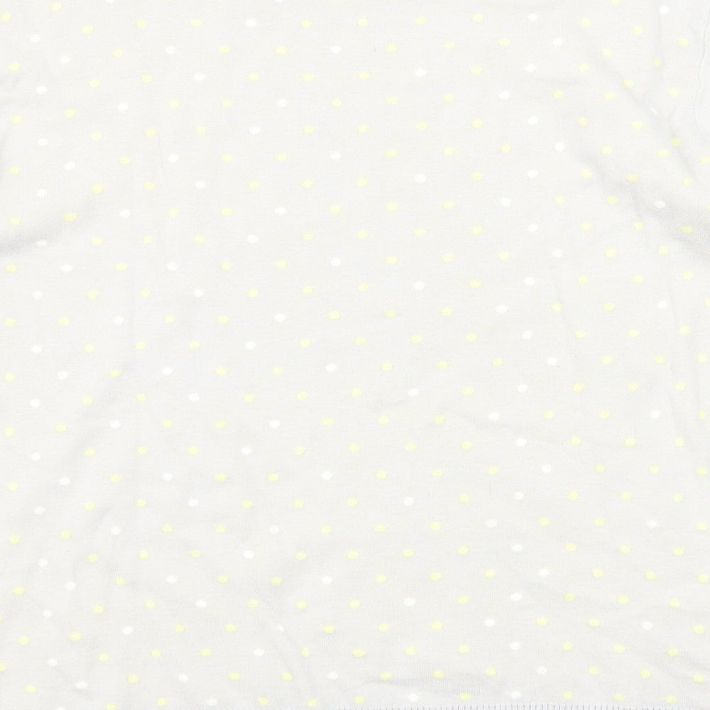 Cotswold Womens Grey Round Neck Polka Dot Cotton Pullover Jumper Size L