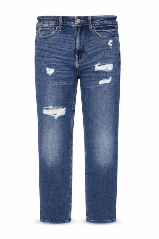 Hollister Womens Blue Cotton Straight Jeans Size 27 in L27 in Regular Zip