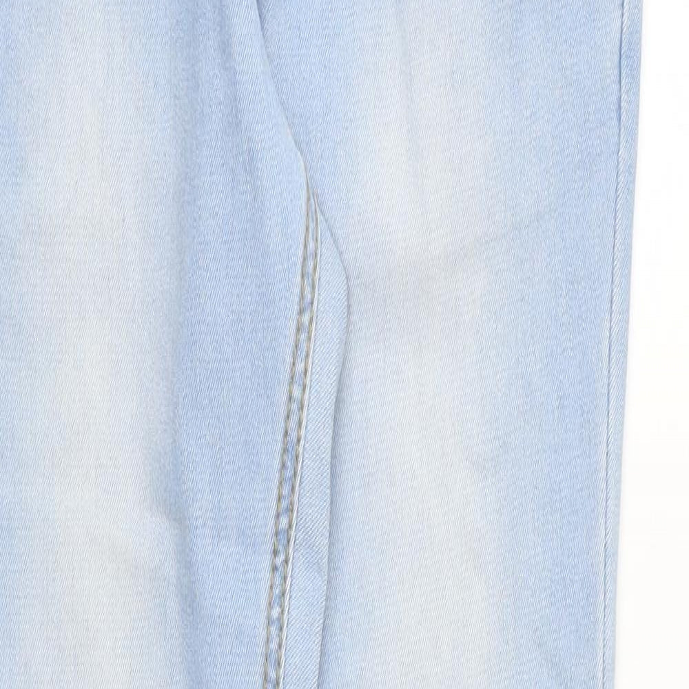 Max Denim Womens Blue Cotton Skinny Jeans Size 10 Regular Zip