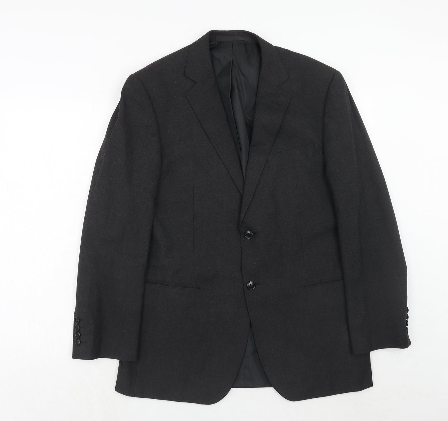 Marks and Spencer Mens Grey Polyester Jacket Suit Jacket Size 40 Regular