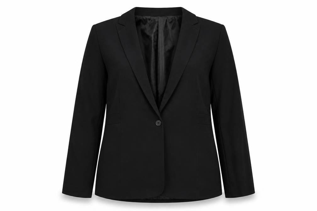 Episode Womens Black Acetate Jacket Blazer Size 16