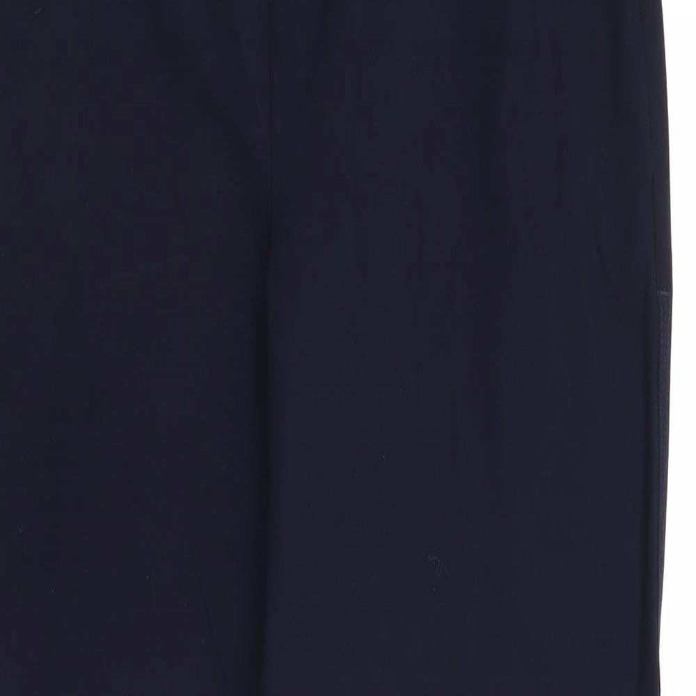 Marks and Spencer Womens Blue Polyester Dress Pants Trousers Size 10 Regular Zip