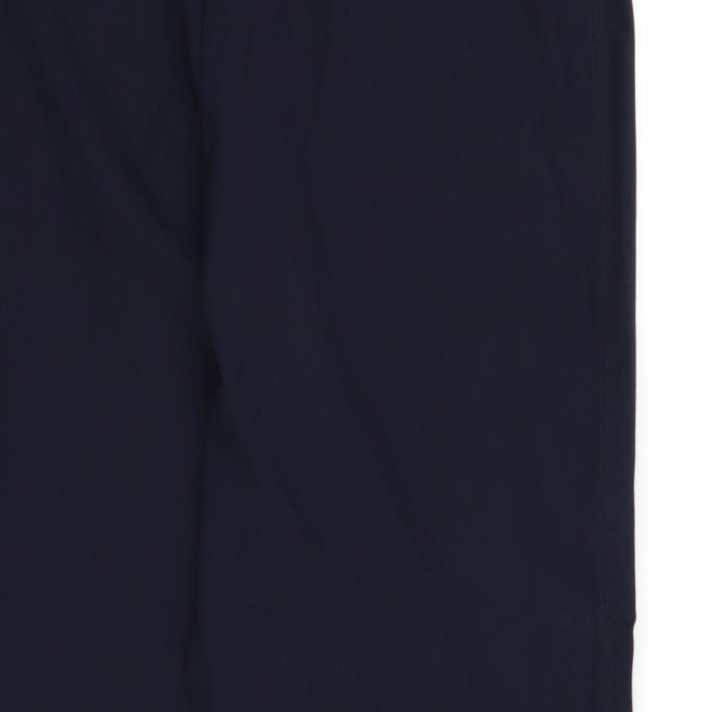 Marks and Spencer Womens Blue Polyester Dress Pants Trousers Size 10 Regular Zip