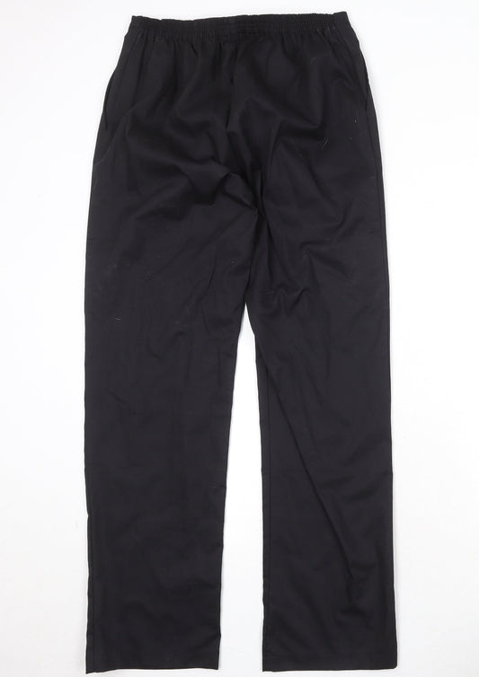 Meltemi Womens Black Polyester Trousers Size 29 in Regular Zip