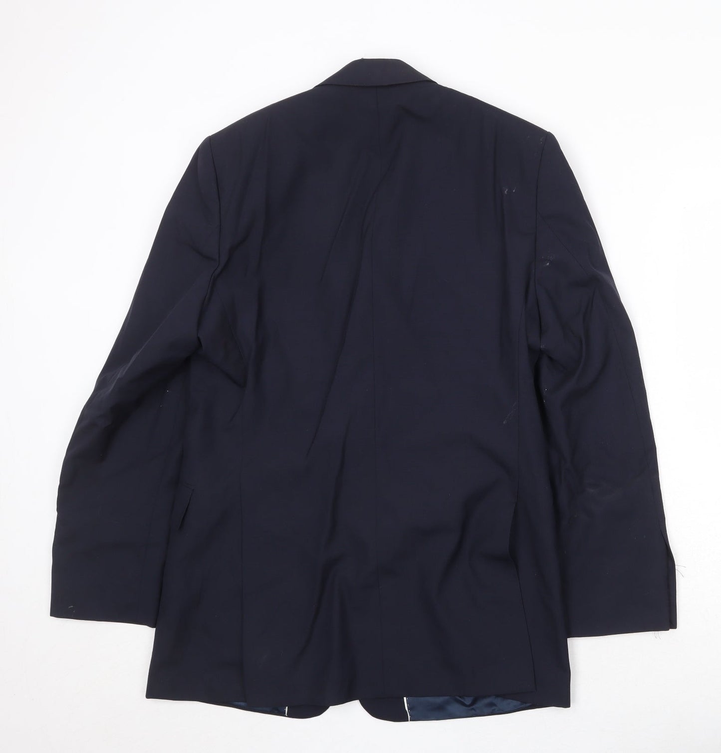 Hammond & Co Mens Blue Wool Jacket Suit Jacket Size 40 Regular