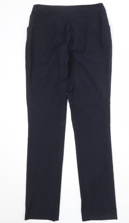 Club Class Womens Blue Polyester Trousers Size 6 Regular Zip