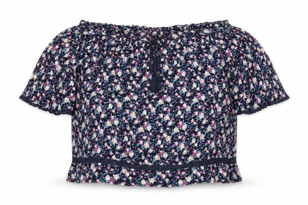 Womens UK Size S American Eagle Outfitters Blue Viscose Blouse