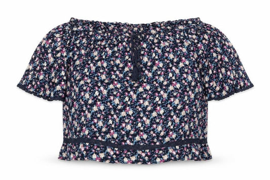 Womens UK Size S American Eagle Outfitters Blue Viscose Blouse