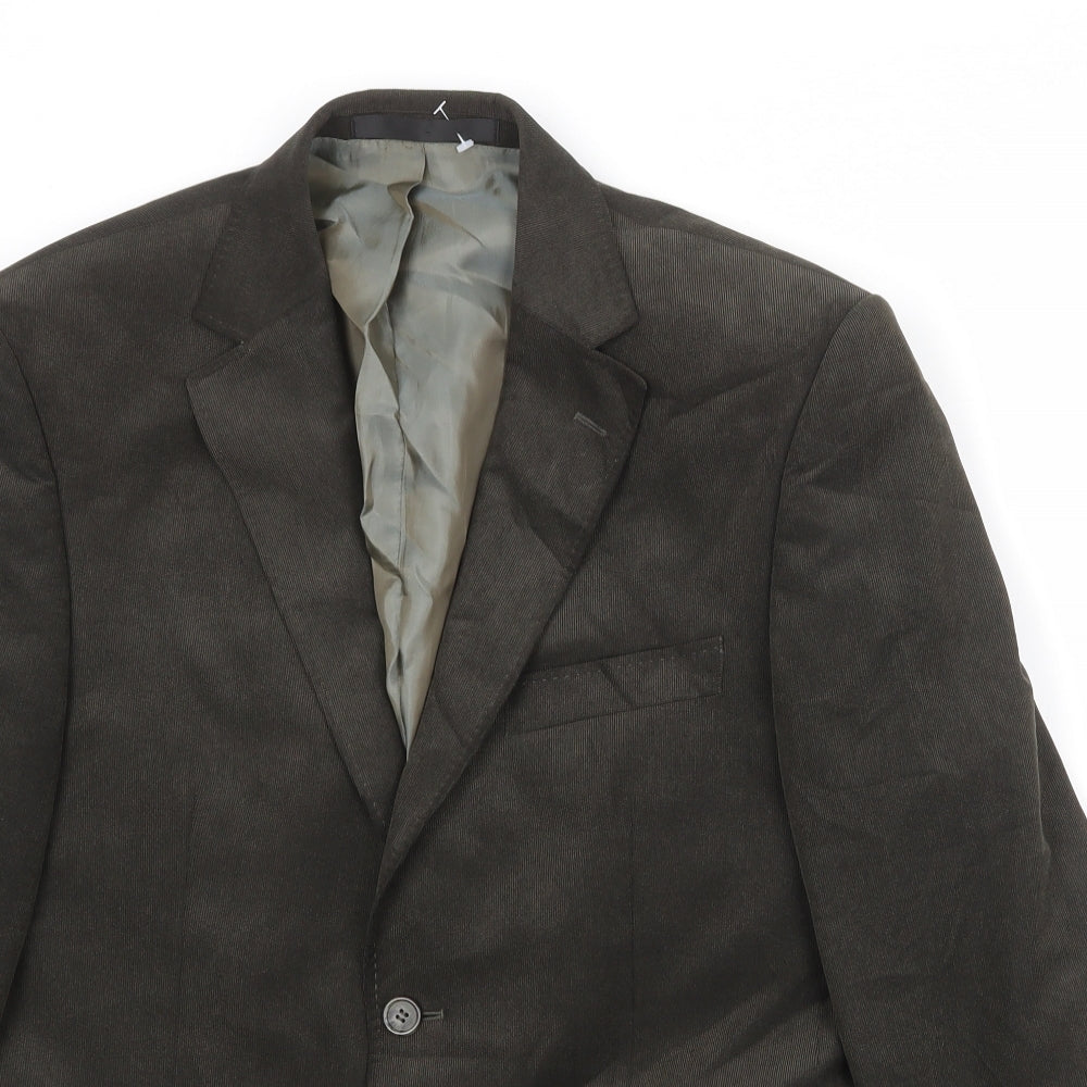 Marks and Spencer Mens Brown Polyester Jacket Blazer Size 38 Regular