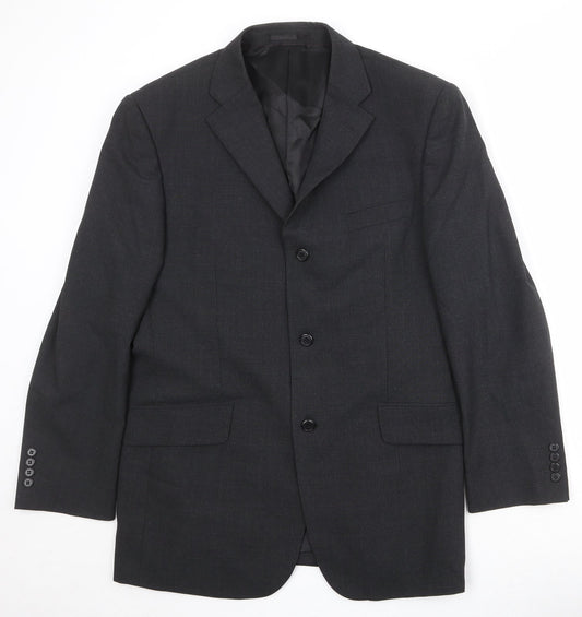 Charlton Grey Mens Grey Polyester Jacket Suit Jacket Size 42 Regular