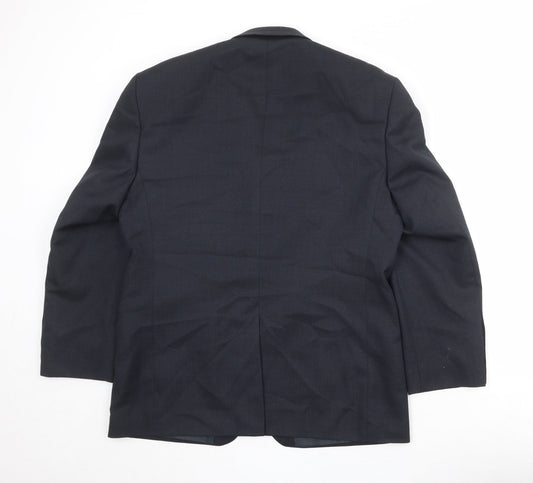 Burton Mens Black Polyester Jacket Suit Jacket Size 40 Regular