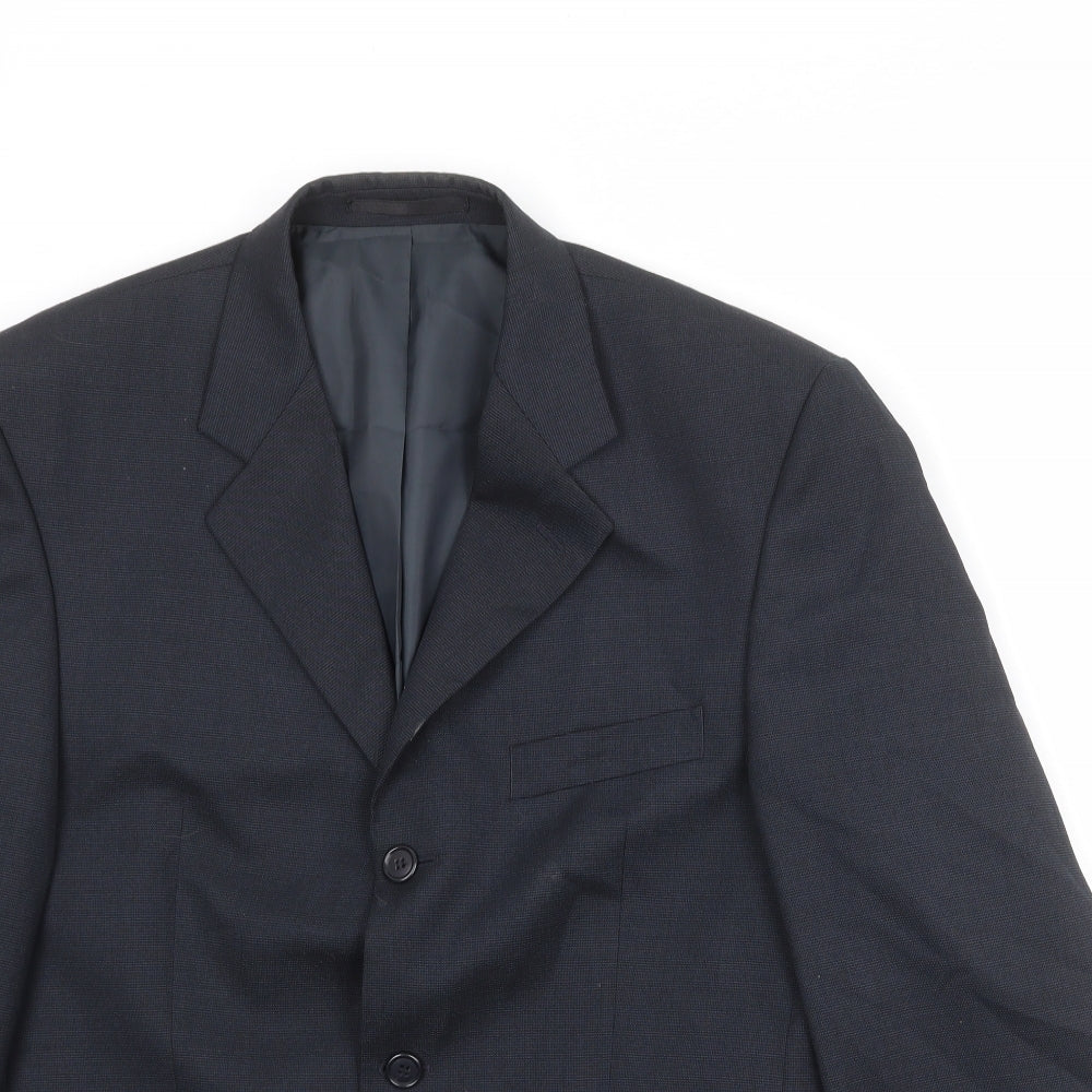 Burton Mens Black Polyester Jacket Suit Jacket Size 40 Regular