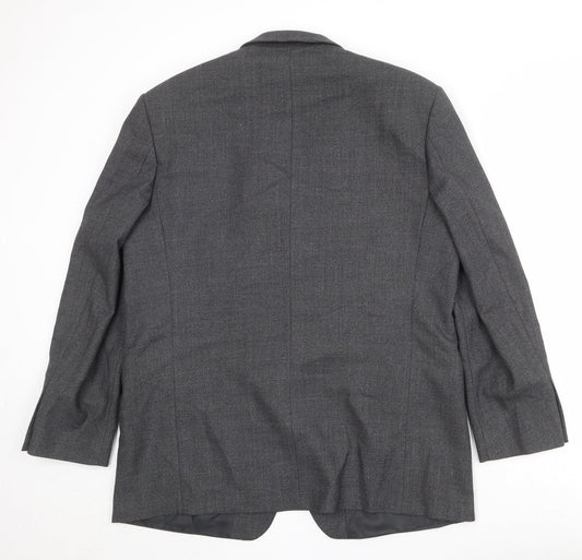 Marks and Spencer Mens Grey Polyester Jacket Suit Jacket Size 44 Regular